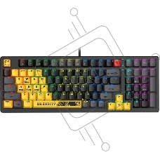 Клавиатура A4Tech Bloody S98 Sports Lime BLMS Plus проводная USB желтый/серый
