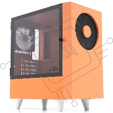 Компьютерный корпус WIZMAX EM1 Woofer, mATX, mITX оранжевый, Mini-Tower, без БП, TG, 1x160mm + 1x120mm LED, 1xUSB-A 3.0 + 2xUSB-A 2.0