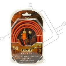 Кабель EDGE EDC-RT202 межблочный медный 2RCA-2RCA - 2.5м