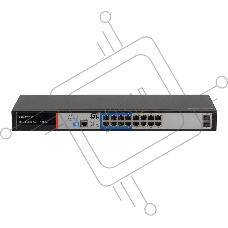 Коммутатор GIGALINK GL-SW-G205-16P, 16×1 Гбит/с PoE+ + 2×1 Гбит/с SFP, управляемый