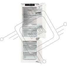 Встраиваемый холодильник Gorenje NRKI517E82WF, полезный объем 244 л, электронное управление, цифровой дисплей, автоматическое размораживание No Frost, быстрое замораживание, интенсивное охлаждение, зона свежести с контролем влажности, инверторный компресс