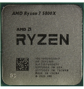 Процессор AMD Ryzen 7 5800X TRAY <100-000000063> (AM4, 3.8GHz - 4.7GHz, 8x512Kb+32Mb, 8C/16T, 7nm, 105W)