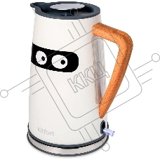 Чайник электрический Kitfort КТ-6148 1.7л. 2200Вт белый/серый (корпус: нержавеющая сталь)