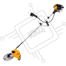 Триммер бензиновый DGT-250 25см3, 1,3 л.с., неразъемная штанга, состоит из 2 частей Denzel