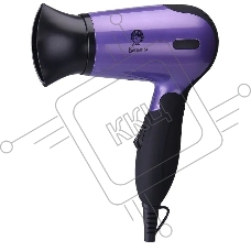Фен Василиса ФН2-1400 фиолетовый/черный, 1400 Вт, компактный