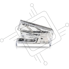 Степлер Deli NS083F-TR Nusign 24/6 26/6 (12листов) прозрачный 50скоб коробка