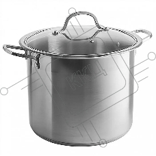 Кастрюля WEBBER BE-128-10L 10 л, 24 см, нержавеющая сталь, с крышкой