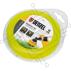 Леска для триммера Denzel звезда, 2 мм х 15 м, блистер FLEX CORD