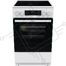 Плита электрическая Gorenje GEC5C42WG белый, конфорок 4 электрических, духовка 70 л, 50 см x 85 см x 59.4 см (без крышки)