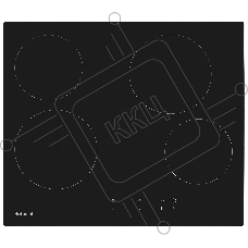 Электрическая варочная поверхность Hotpoint HR 6O1 C, 4 конфорки, стеклокерамика, 6800 Вт