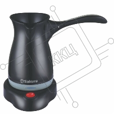 Кофеварка-турка Sakura SA-6111BKG черный/серый, исп. кофе - молотый, 0.5 л, 550 Вт.