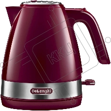 Чайник электрический DeLonghi KBLA2001.R 1.7 л, 2000 Вт, красный