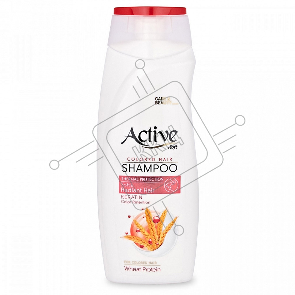 Шампунь Active для окрашенных волос CARE & BEAUTY. С кератином и пшеничным протеином, 350 мл (512102053)