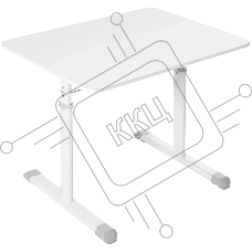 Офисный стол Defender Legend белый, 80*60см, в63-86см, ручной.
