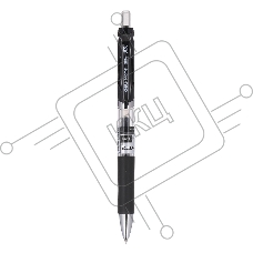 Ручка гелевая Deli EQ10420 автоматическая, 0.5мм, резиновая манжета, прозрачный, черные чернила