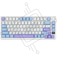 Клавиатура Royal Kludge RK-M75 Taro milk USB/2.4 GHz/Bluetоoth, RGB, Hot Swap, Brown switch