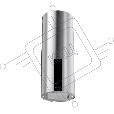 Вытяжка Kuppersberg, цилиндрическая, настенная, 35 см, сенсорное управление, таймер, отвод/рециркуляция, 3 скорости, производительность 850 м3/ч, LED освещение, обратный клапан, уровень шума 68 дБ, угольный фильтр CF110 (опция), цвет нержавеющая сталь