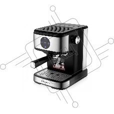 Кофеварка рожковая BRAYER BR1105, черный/серебристый, исп. кофе - молотый, 1,5 л, 800 Вт, 20 Бар.