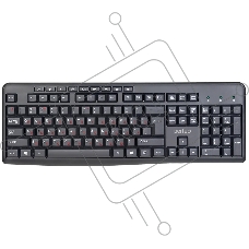 Клавиатура проводная Perfeo PUSH Multimedia, USB, черная