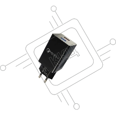 Зарядное устройство MORE CHOICE (4620202550286) NC69i 2USB 3.0A QC3.0 быстрая зарядка для Lighting 8-pin черный
