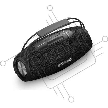 Портативная Bluetooth-колонка BQ PBS4002 Black. Мощность RMS: 35 Вт/Емкость батареи: 2600 мАч/ 2 динамика/ TWS/AUX/Версия Bluetooth 5.0/Внешный аккумулятор/Параметры электропитания 220-240 В 50-60 Гц/ Фиксированная ручка для переноски
