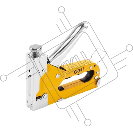 Мебельный степлер Deli DL238104 с набором скоб Набор: 2000шт дверные гвозди. 2000шт Т-гвозди. 2000шт U-гвозди.
