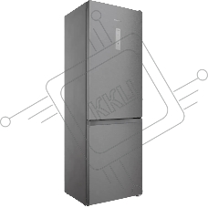 Холодильник Hotpoint HT 5180 MX нержавеющая сталь/серебристый двухкамерный 220/78 л морозилка снизу, No Frost