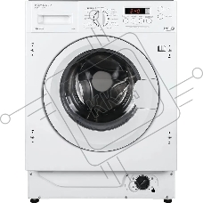 Встраиваемая стиральная машина HOMSair WMB1486WH белый, загрузка фронтальная 8 кг, 6 кг - сушка, 1400 об/мин, класс: A