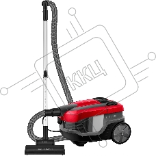 Пылесос Vitek VT-1830 красный/черный, 350/1800 Вт, уборка сухая/влажная, пылесборник аквафильтр 4 л