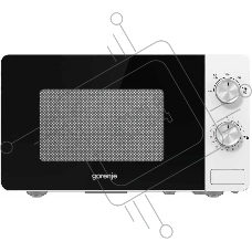 Микроволновая печь Gorenje MO20E1W белый, 20 л, 800 Вт, переключатели - поворотный механизм