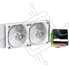 Система охлаждения Ocypus Sigma L24 PRO WH IPS Display/ white/ 290W/ All Intel/ AMD AM* / Screws