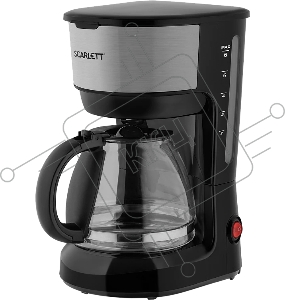 Кофеварка капельная Scarlett SC-CM33012 черный, исп. кофе - молотый, 0.6 л, 600 Вт.
