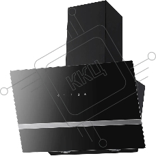 Вытяжка наклонная Hyundai HGH 6846 IX черный, 59.5 см, 600 куб. м/ч, 54 дБ