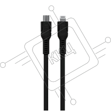 Кабель MORE CHOICE (4620202553690) K65ia 2м USB 3.0A PD 27W для Lightning ng 8-pin 2 м, черный