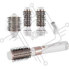 Фен-щетка Polaris PHSB-1214Mi белый/розовое золото