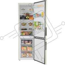 Холодильник Haier CEF537ACG бежевый, двухкамерный, 263/105л, морозилка снизу, No Frost