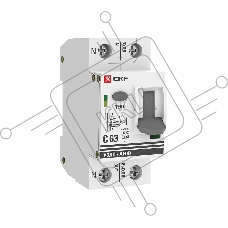 Устройство защиты от дугового пробоя EKF PROxima (УЗДП) 1P+N C 63А 6кА с авт. выкл. afdd-2-63C-pro