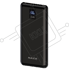 Внешний аккумулятор Maxvi PB10-11 10000мАч черный 3A, встроенные кабели USB A/Type-C/Lightning