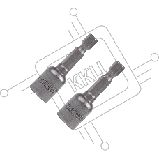 Бита PATRIOT с торцовой головкой 10 мм, магнитная, длина 48мм, 2шт в блистере