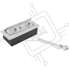 Розетка Cactus CS-SOCKET-EU/USBA-WH для столешницы белый