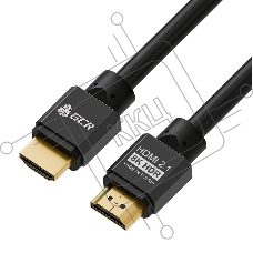 Кабель GCR 1.0m HDMI 2.1, черный, 8K 60Hz, 4K 144Hz, динамический HDR, 4:4:4, Ultra HD, 48.0 Гбит/с, 2 Х экран, армирование, GCR-55548