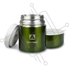 Термос Арктика 302-500 болотный, широкое горло 0,5л Супер широкое горло, 0,5л, для супа и еды, холод/тепло 12ч
