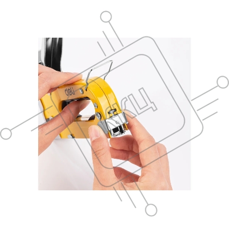 Мебельный степлер Deli DL238104 с набором скоб Набор: 2000шт дверные гвозди. 2000шт Т-гвозди. 2000шт U-гвозди.