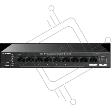 Коммутатор управляемый IP-COM G2210P-8-120W PoE, 10 портов, 9x1 Гбит/с, SFP 1x1 Гбит/с, PoE 8x30Вт (до 110 Вт)