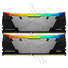 Оперативная память Kingston Fury Renegade, DDR4, 16GB (2x8GB), 3200MHz, CL16, с радиаторами, RGB, черный