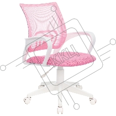 Кресло компьютерное Бюрократ CH-W695NLT TW-06A TW-13A розовый, сетка/ткань, крестовина пластик, пластик белый Кресло компьютерное Бюрократ CH-W695NLT TW-06A TW-13A розовый, сетка/ткань, крестовина пластик, пластик белый