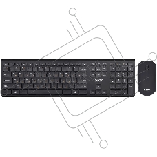 Комплект клавиатура+мышь Acer OKR030 беспроводной, USB, 1200 DPI, чёрный