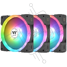 Комплект вентиляторов для корпуса Thermaltake SWAFAN EX14 ARGB (3 шт.) черный, 140 мм, 2000 об/мин, 38.8 дБ, 4 pin