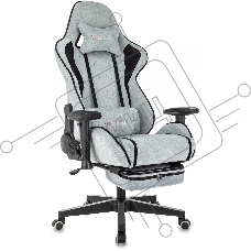 Кресло игровое Zombie Drift/F серо-голубой/черный, крестов. пластик, подст. для ног Кресло игровое Zombie Drift/F серо-голубой/черный, крестов. пластик, подст. для ног