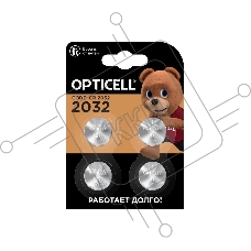 Батарея Opticell Specialty 2032 CR2032 (4шт) блистер